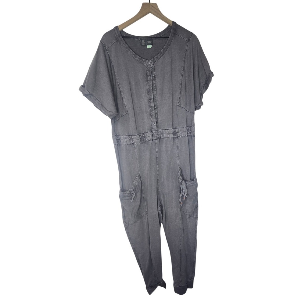 Saturday Sunday Anthropologie Estela Jumpsuit‎ Womens XL Gray Cotton Loungewear